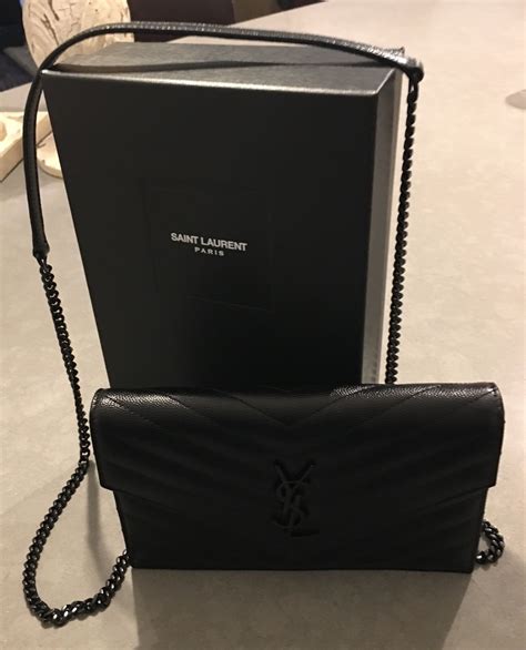 ysl black wallet on chain|ysl wallet on chain review.